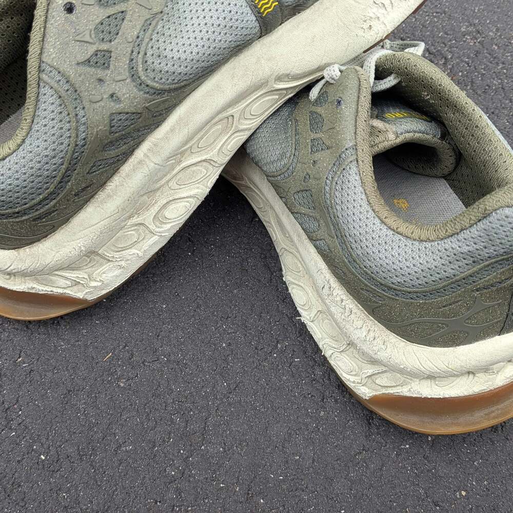 New Balance Fresh Foam X Hierro V8 Trail Running Shoes Olive Green Yellow - Picture 6 of 9